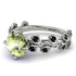 Leaves All Around White Gold Peridot Ring - Sydney 2ct No. 709