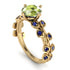 Leaves All Around Peridot Ring - Sydney 2ct No. 713