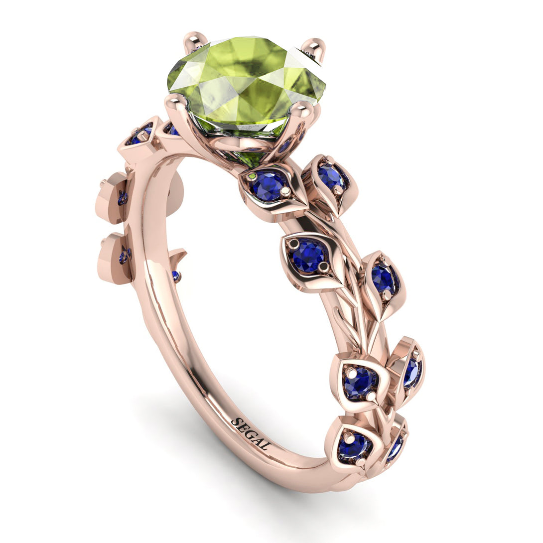 Leaves All Around Peridot Ring - Sydney 2ct No. 714