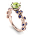 Leaves All Around Peridot Ring - Sydney 2ct No. 714