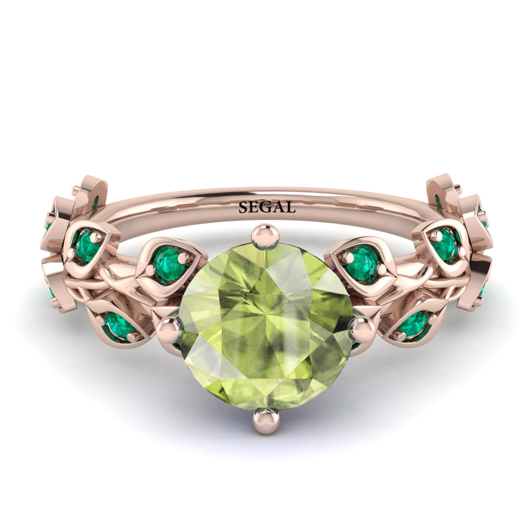Leaves All Around Peridot Ring - Sydney 2ct No. 705