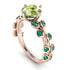 Leaves All Around Peridot Ring - Sydney 2ct No. 705