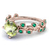 Leaves All Around Peridot Ring - Sydney 2ct No. 705