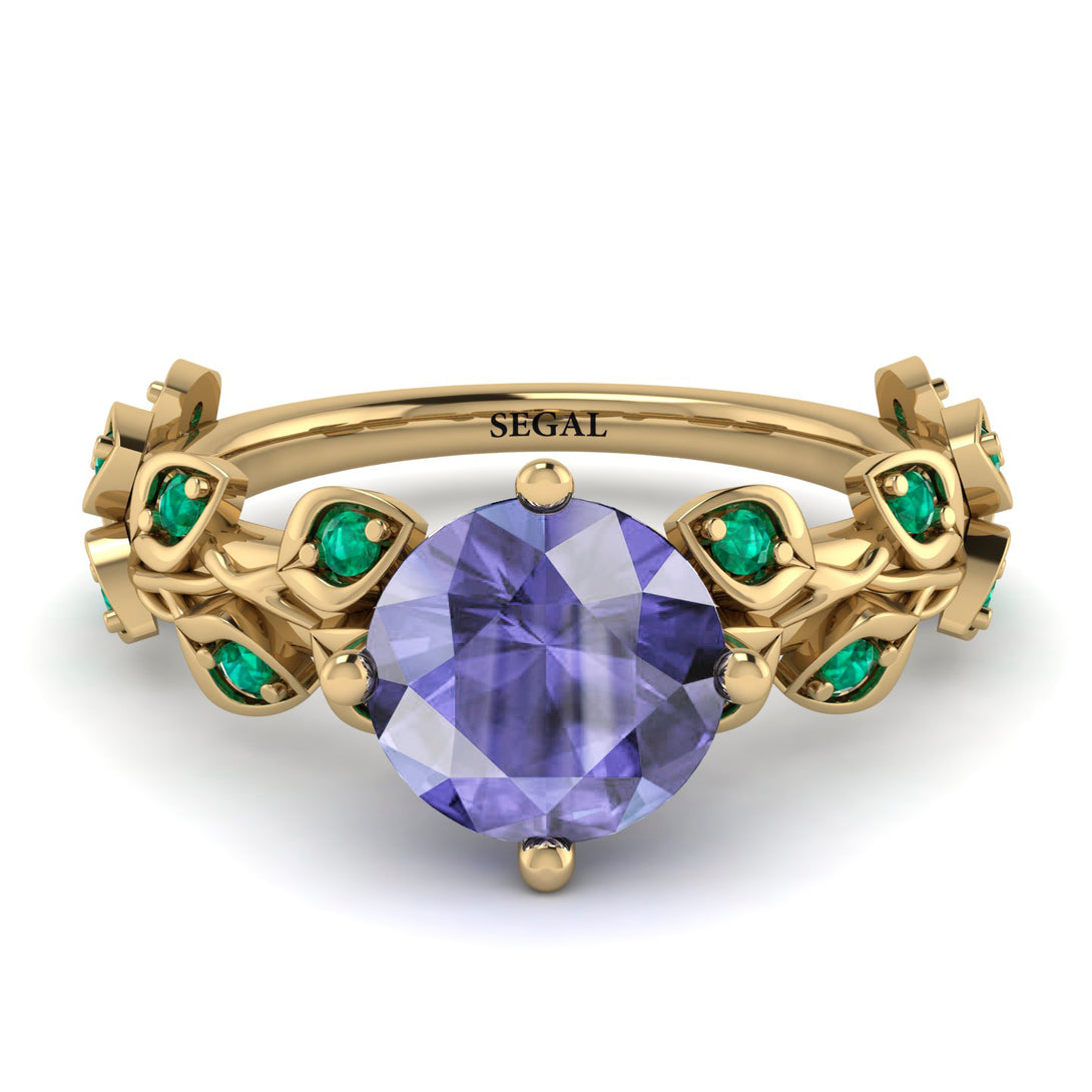 Leaves All Around Tanzanite Ring - Sydney 2ct No. 204