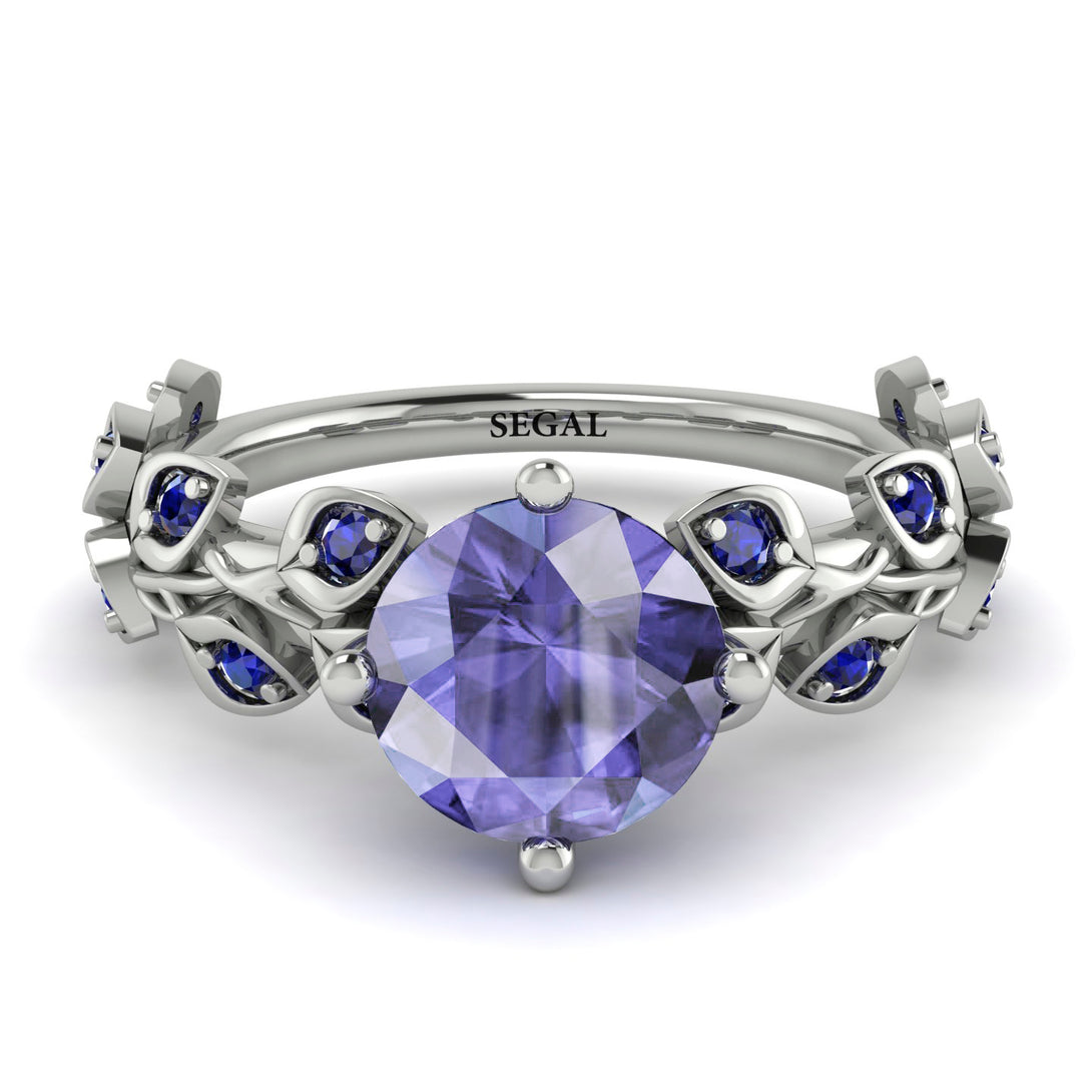 Leaves All Around Tanzanite Ring - Sydney 2ct No. 215