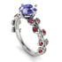 Leaves All Around White Gold Tanzanite Ring - Sydney 2ct No. 212