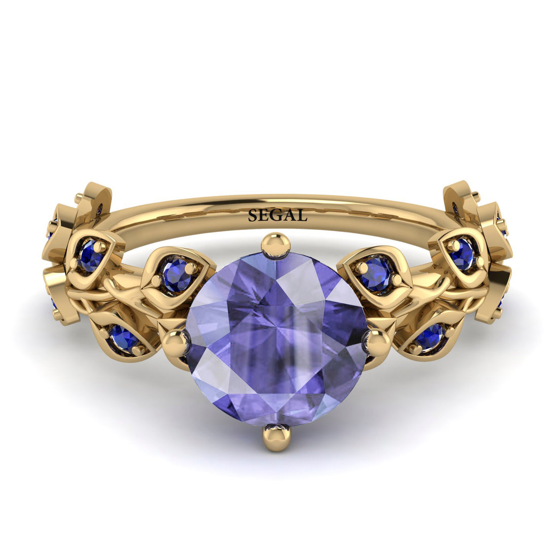 Leaves All Around Tanzanite Ring - Sydney 2ct No. 213