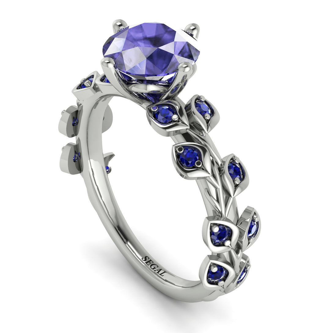 Leaves All Around Tanzanite Ring - Sydney 2ct No. 215