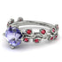 Leaves All Around White Gold Tanzanite Ring - Sydney 2ct No. 212