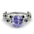 Leaves All Around White Gold Tanzanite Ring - Sydney 2ct No. 209