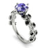 Leaves All Around White Gold Tanzanite Ring - Sydney 2ct No. 209