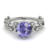 Leaves All Around White Gold Tanzanite Ring - Sydney 2ct No. 203