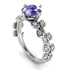Leaves All Around White Gold Tanzanite Ring - Sydney 2ct No. 203
