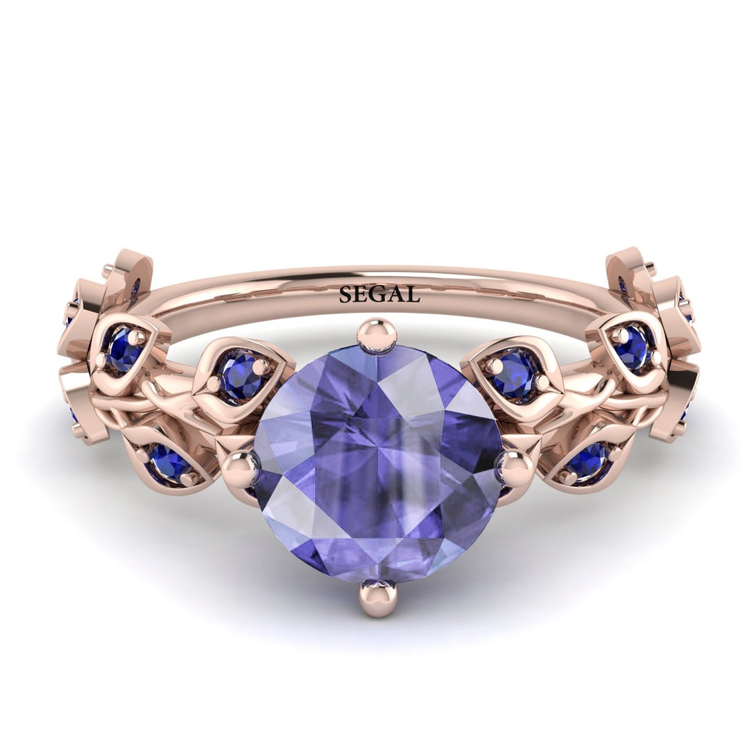 Leaves All Around Tanzanite Ring - Sydney 2ct No. 214