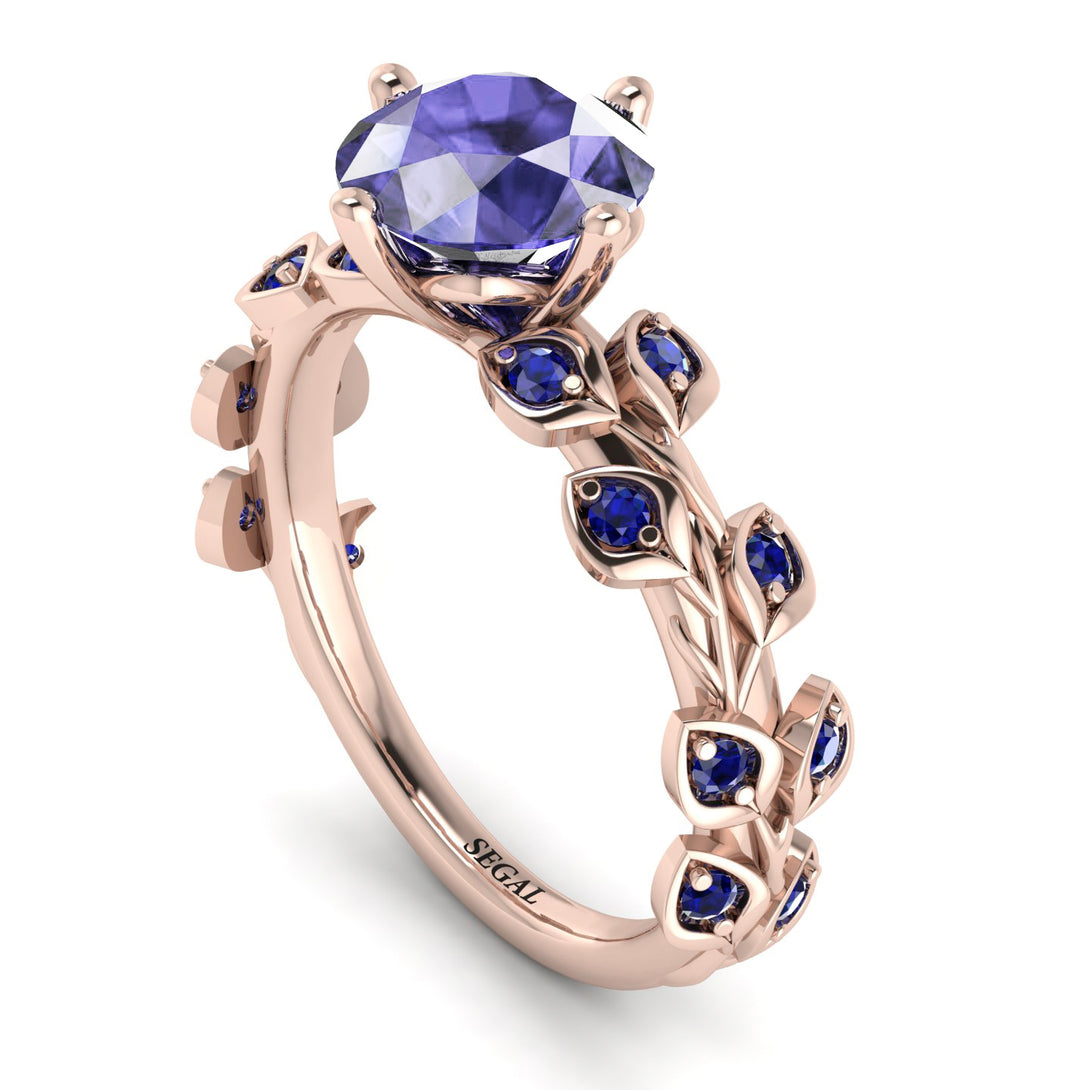 Leaves All Around Tanzanite Ring - Sydney 2ct No. 214