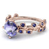 Leaves All Around Tanzanite Ring - Sydney 2ct No. 214
