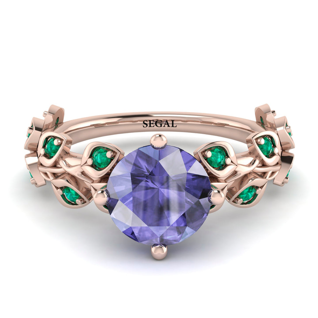 Leaves All Around Tanzanite Ring - Sydney 2ct No. 205