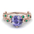 Leaves All Around Tanzanite Ring - Sydney 2ct No. 205