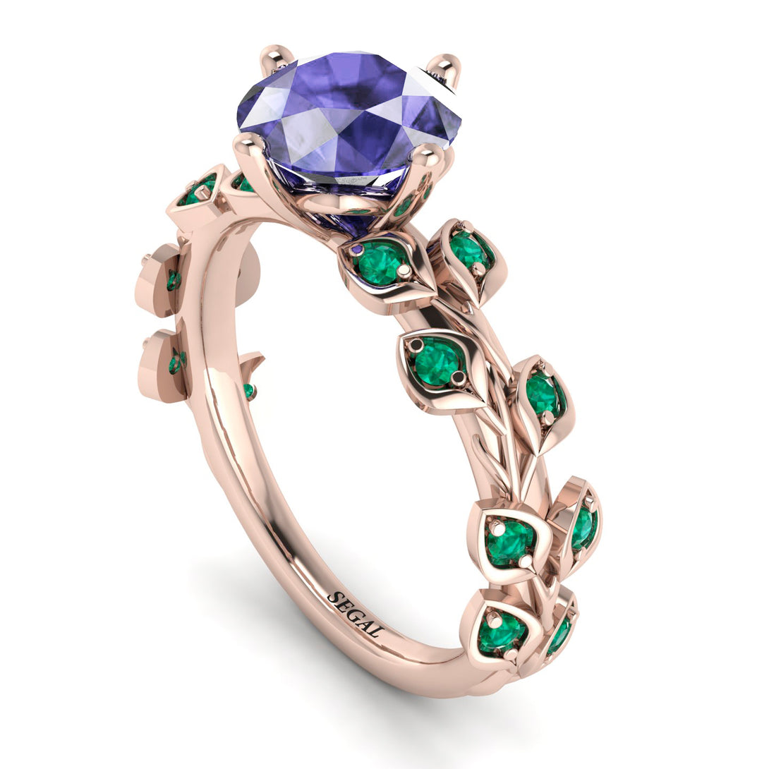 Leaves All Around Tanzanite Ring - Sydney 2ct No. 205