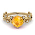 Leaves All Around Yellow Gold Yellow Diamond Ring - Sydney 2ct No. 1001