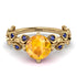 Leaves All Around Yellow Diamond Ring - Sydney 2ct No. 1013