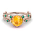 Leaves All Around Yellow Diamond Ring - Sydney 2ct No. 1005