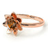 Lotus Flower Solitaire Brown Diamond Ring - Lotus no. 1102
