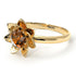 Lotus Flower Solitaire Brown Diamond Ring - Lotus no. 1101