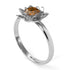 Lotus Flower Solitaire Brown Diamond Ring - Lotus no. 1103