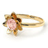 Lotus Flower Solitaire Morganite Ring - Lotus no. 901