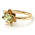 Lotus Flower Solitaire Peridot Ring - Lotus no. 701