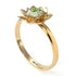 Lotus Flower Solitaire Peridot Ring - Lotus no. 701