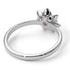 Lotus Flower Solitaire Pink Moissanite Ring - Lotus no. 803