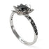 Lotus Flower Black Diamond ring - Lotus no. 18