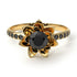 Lotus Flower Black Diamond ring - Lotus no. 16