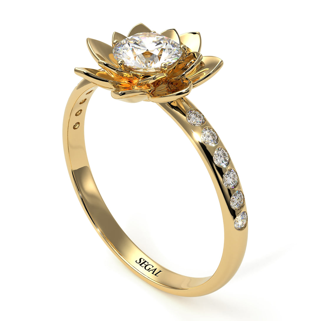 Lotus Flower Diamond ring - Lotus no. 1
