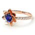 Lotus Flower Sapphire ring - Lotus no. 26