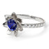Lotus Flower Sapphire ring - Lotus no. 27