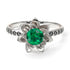 Lotus Flower Emerald ring - Lotus no. 24