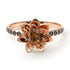 Lotus Flower Brown Diamond ring - Lotus no. 1105