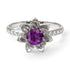 Lotus Flower Amethyst ring - Lotus no. 303