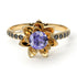 Lotus Flower Tanzanite ring - Lotus no. 204