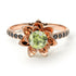 Lotus Flower Peridot ring - Lotus no. 705