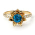 Lotus Flower Blue Topaz ring - Lotus no. 501