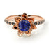 Lotus Flower Sapphire ring - Lotus no. 29