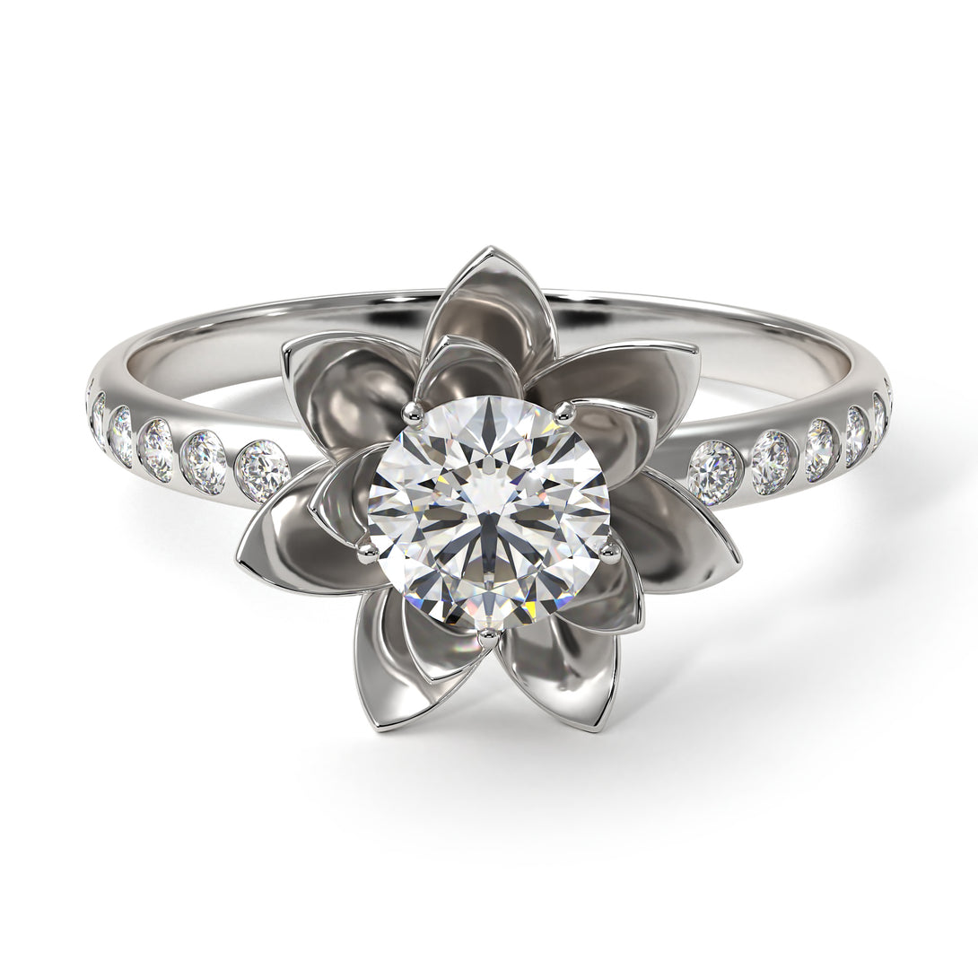 Lotus Flower Diamond ring - Lotus no. 3