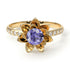 Lotus Flower Tanzanite ring - Lotus no. 201