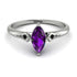Marquise Amethyst Geometrical Engagement Ring - Reese No. 309