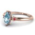 Marquise Aquamarine Geometrical Engagement Ring - Reese No. 411 image 2