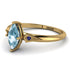 Marquise Aquamarine Geometrical Engagement Ring - Reese No. 413 image 2